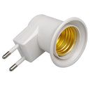 E27 Base Socket EU Plug Night Light With Power On-off Control Switch