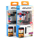 AWEI ES-T10Vi HiFi Earphone Headset With Remote Mic For Cell Phone
