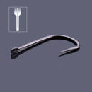 ZANLURE 10PCS Barbless Fishing Hooks Single Fishing Hooks