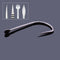 ZANLURE 10PCS Barbless Fishing Hooks Single Fishing Hooks