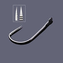 ZANLURE 10PCS Barbless Fishing Hooks Single Fishing Hooks