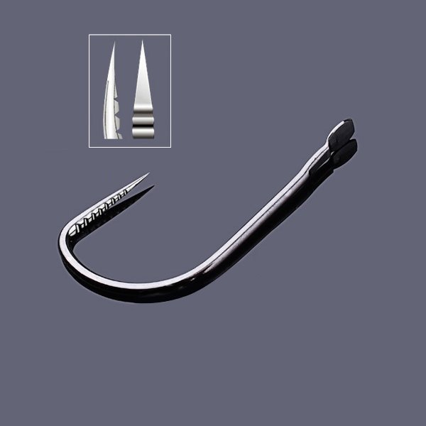 ZANLURE 10PCS Barbless Fishing Hooks Single Fishing Hooks