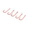 ZANLURE 10PCS Barbless Red Fishing Hooks Single Fishing Hooks
