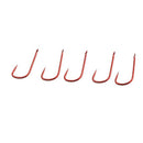 ZANLURE 10PCS Barbless Red Fishing Hooks Single Fishing Hooks