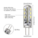G4 1.5W Pure/Warm White 3014SMD LED Silicone Lamp Bulb 110-220V