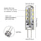 G4 1.5W Pure/Warm White 3014SMD LED Silicone Lamp Bulb 110-220V