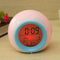 Digital LED 7 Color Changing Alarm Clock Thermometer Nature Sound