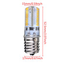 Dimmable E17 3W White/Warm White 3014SMD LED Bulb Silicone 110-120V