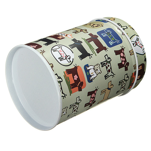 Double Cover Cylinder Tea Boxes Food Storage Caddy Tins Canister