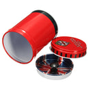 Double Cover Cylinder Tea Boxes Food Storage Caddy Tins Canister