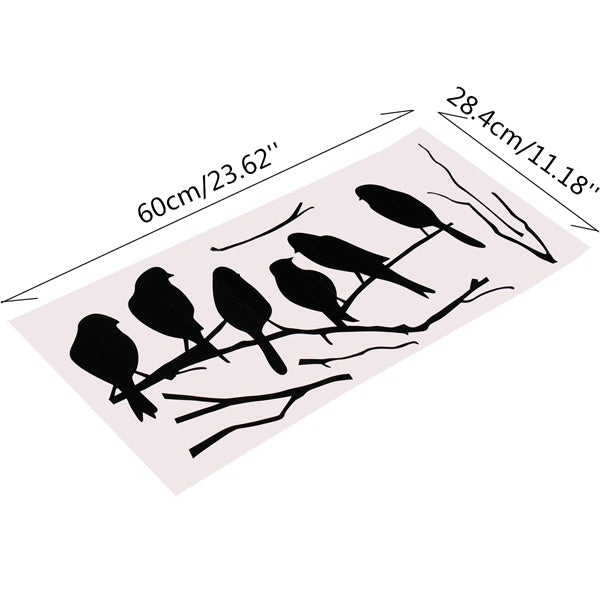 Removable Birds Branch Tree Wall Stickers Home Art Decals DIY Living Room Decor