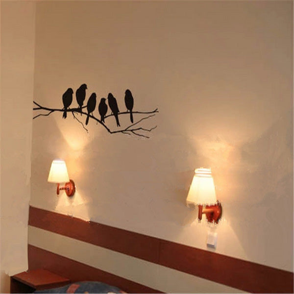 Removable Birds Branch Tree Wall Stickers Home Art Decals DIY Living Room Decor