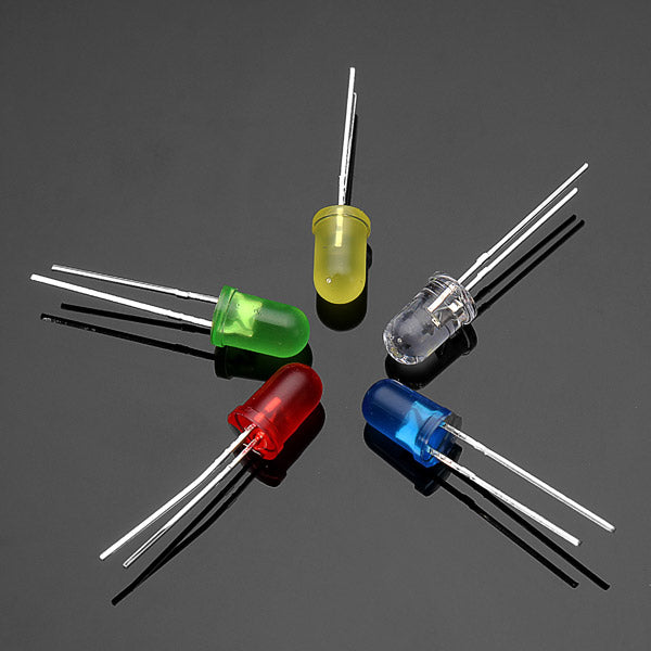 300Pcs 20Ma F5 5MM 5Colors Ultra Bright LED Diode