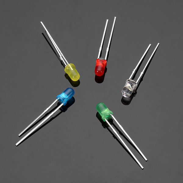 300Pcs 20Ma F3 3MM 5Colors Ultra Bright LED Diode
