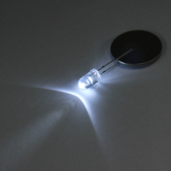 1000pcs 20Ma F5 5MM Transparent Ultra Bright White LED Diode