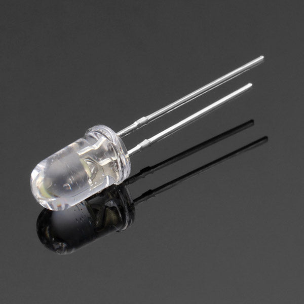 500pcs 20Ma F5 5MM Transparent Ultra Bright White LED Diode