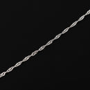 Multi-styles 925 Sterling Silver Link Chain Lobster Clasp Necklace