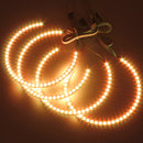 4PCS RGB LED Angel Eyes Halo Ring for BMW E36 E38 E39 E46 M3