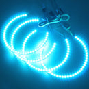 4PCS RGB LED Angel Eyes Halo Ring for BMW E36 E38 E39 E46 M3