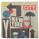 Cotton Linen New York City Pillow Case Sofa Bed Car Seat Pillowcase