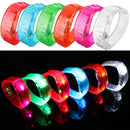 LED Sports Cycling Survival Light Voice Activated Bracelet Wrist Band Blinker