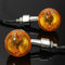 4pcs Universal Motorcycle Turn Signal Light Indicatior Lamp Amber Bulb