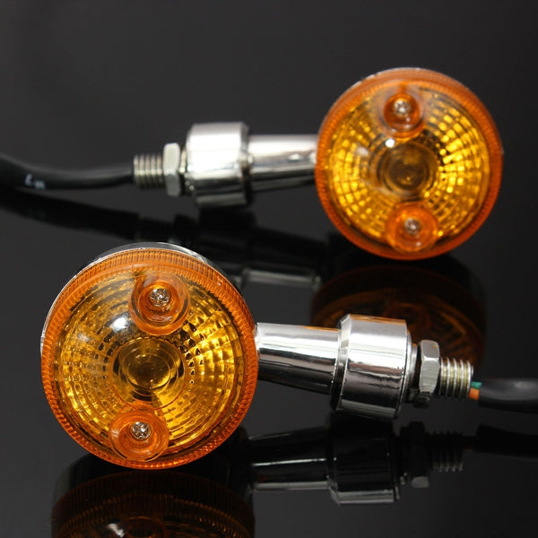 4pcs Universal Motorcycle Turn Signal Light Indicatior Lamp Amber Bulb