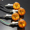 4pcs Universal Motorcycle Turn Signal Light Indicatior Lamp Amber Bulb