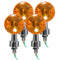4pcs Universal Motorcycle Turn Signal Light Indicatior Lamp Amber Bulb