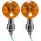 4pcs Universal Motorcycle Turn Signal Light Indicatior Lamp Amber Bulb