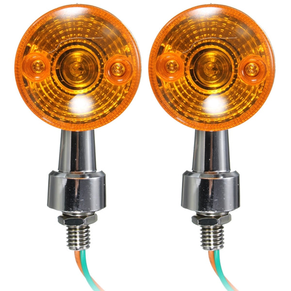 4pcs Universal Motorcycle Turn Signal Light Indicatior Lamp Amber Bulb