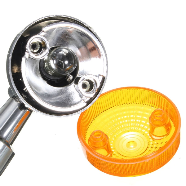 4pcs Universal Motorcycle Turn Signal Light Indicatior Lamp Amber Bulb