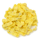 Excellway TC01 50pcs Yellow Quick Splice Wire Terminal Female Spade Connector Set