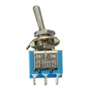 10ps 6 Pins 3 Position 3A 250V/6A 120V ON/OFF/ON Toggle Switch