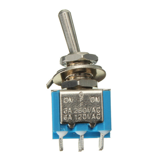 10ps 6 Pins 3 Position 3A 250V/6A 120V ON/OFF/ON Toggle Switch