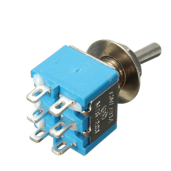 10ps 6 Pins 3 Position 3A 250V/6A 120V ON/OFF/ON Toggle Switch