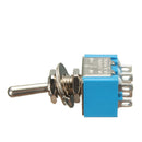 5ps 6 Pins 3 Position 3A 250V/6A 120V ON/OFF/ON Toggle Switch