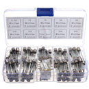 72pcs M6*30mm Glass Tube Fuse Assorted Kit 0.5/1/23/5/10/15/20/30 AMP