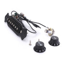 Copper Single Magnetic Coil Acoustic Guitar Pickup Parts Black