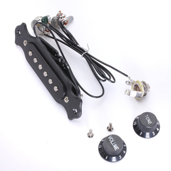 Copper Single Magnetic Coil Acoustic Guitar Pickup Parts Black