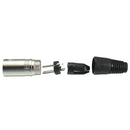 Male and Female 3-Pin XLR Microphone Audio Cable Plug Connectors
