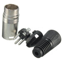 Male and Female 3-Pin XLR Microphone Audio Cable Plug Connectors