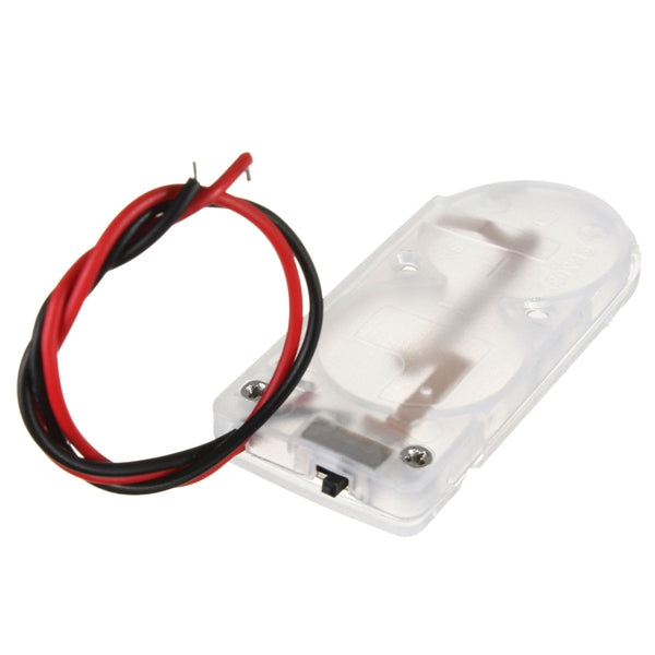 5pcs Button Cell Battery Holder Case 2X CR2032 6V With ON/OFF Switch