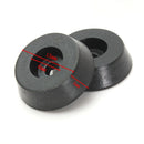 20pcs 18mm Diameter Furniture Table Chair Foot Rubber Pad Cover Black