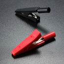 Excellway AC02 Insulated Nickel Plated Brass Alligator Clips 2pcs