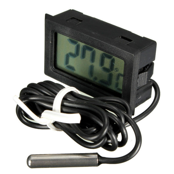 Fish Tank Fridge Incubator Digital Probe Embedded Thermometer