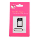 Micro Sim Adapter + Eject Pin Key For Mobile Phone