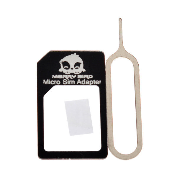 Micro Sim Adapter + Eject Pin Key For Mobile Phone