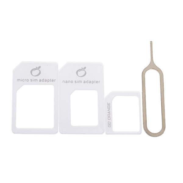 Micro+Standard+Nano Sim Card Adapters+Eject Pin Key For Smartphone