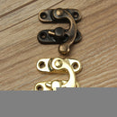 12pcs Antique Decorative Jewelry Gift Wooden Box Hasp Latch Lock With Screw